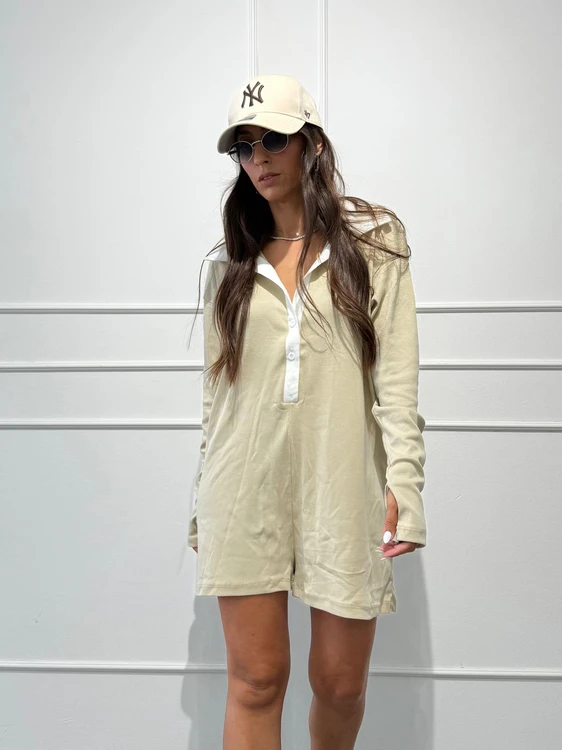 אוברול שורט כפפה