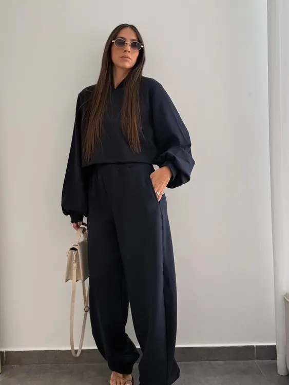 חליפת קפוצון- כחול