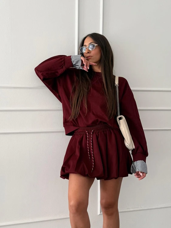 חליפת חצאית בלון O/S