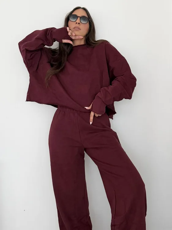 חליפת כפפה- בורדו