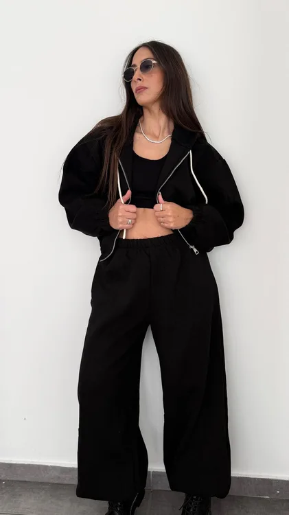 חליפת פוטר 3 חלקים שחור