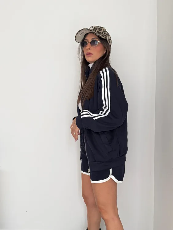 חליפה פרנץ שורט - כחול