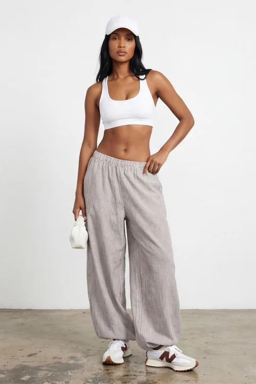 מכנס פשתן בלון