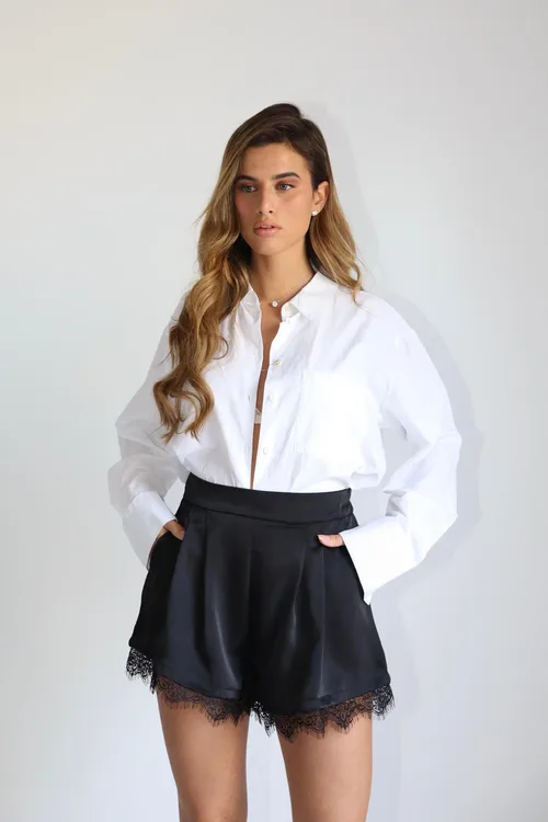 מכנס סטן תחרה