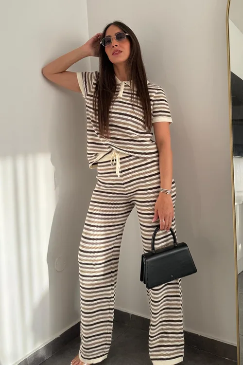 חליפת סריג זיגזג